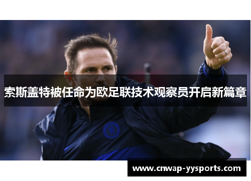 索斯盖特被任命为欧足联技术观察员开启新篇章